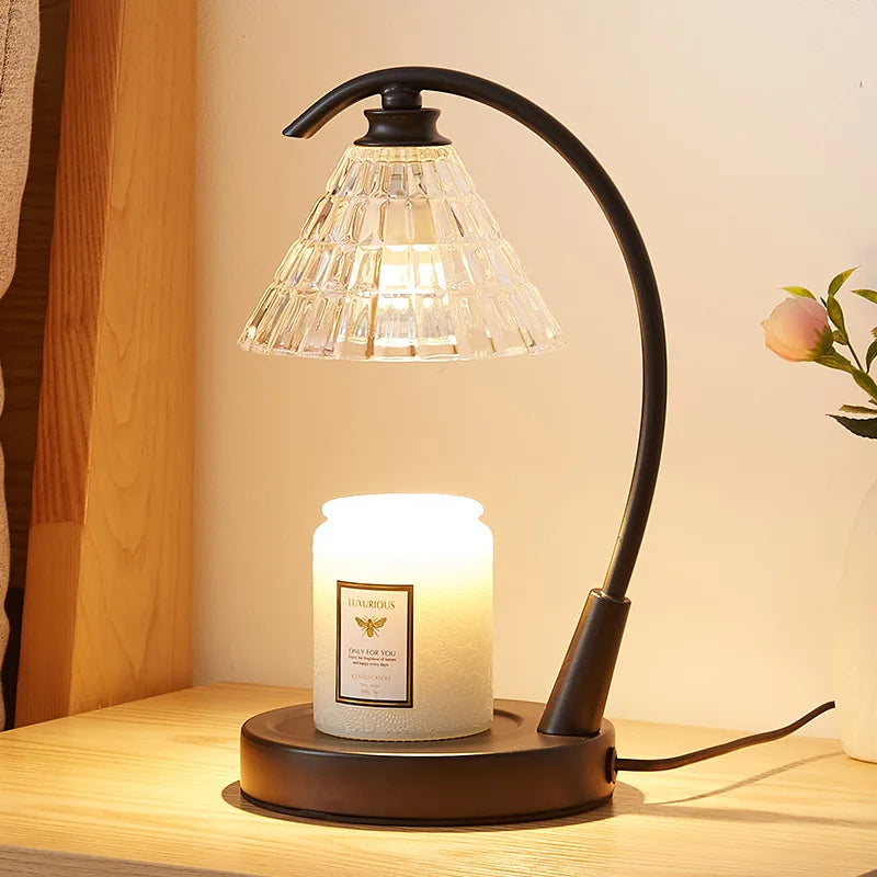 candle warmer lamp black